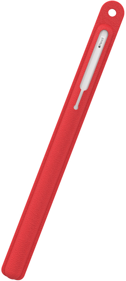 

Текстурированный силиконовый чехол AhaStyle для Apple Pencil 2 Красный (AHA-01800-RED)