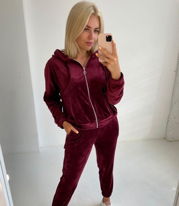

Спортивный костюм G&M k-83741 42-44 Размер цвет бордовый