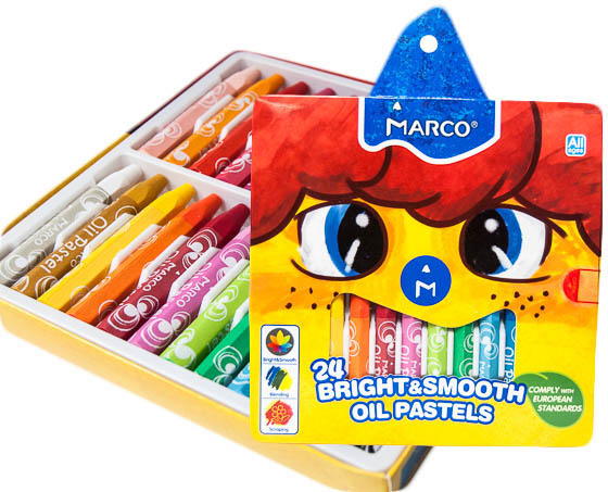 

Пастель масляная Marco Bright&Smooth 24 цвета (1100OP-24CB)