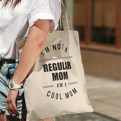 

Эко сумка женская "Regular mom" Market экосумка женская тканевая сумка цветная с принтом