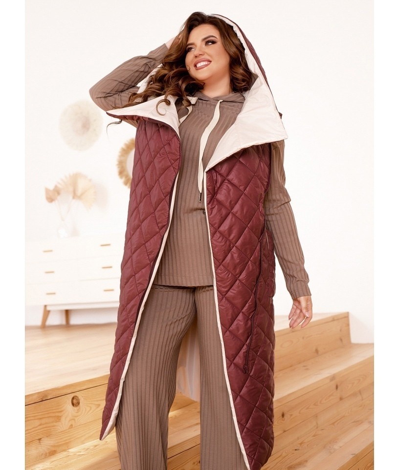 

Жилет длинный Fashion АЕ-5720 Бордовий р.- 015044, Жилет длинный Fashion АЕ-5720 Бордовий р.68-70 015044