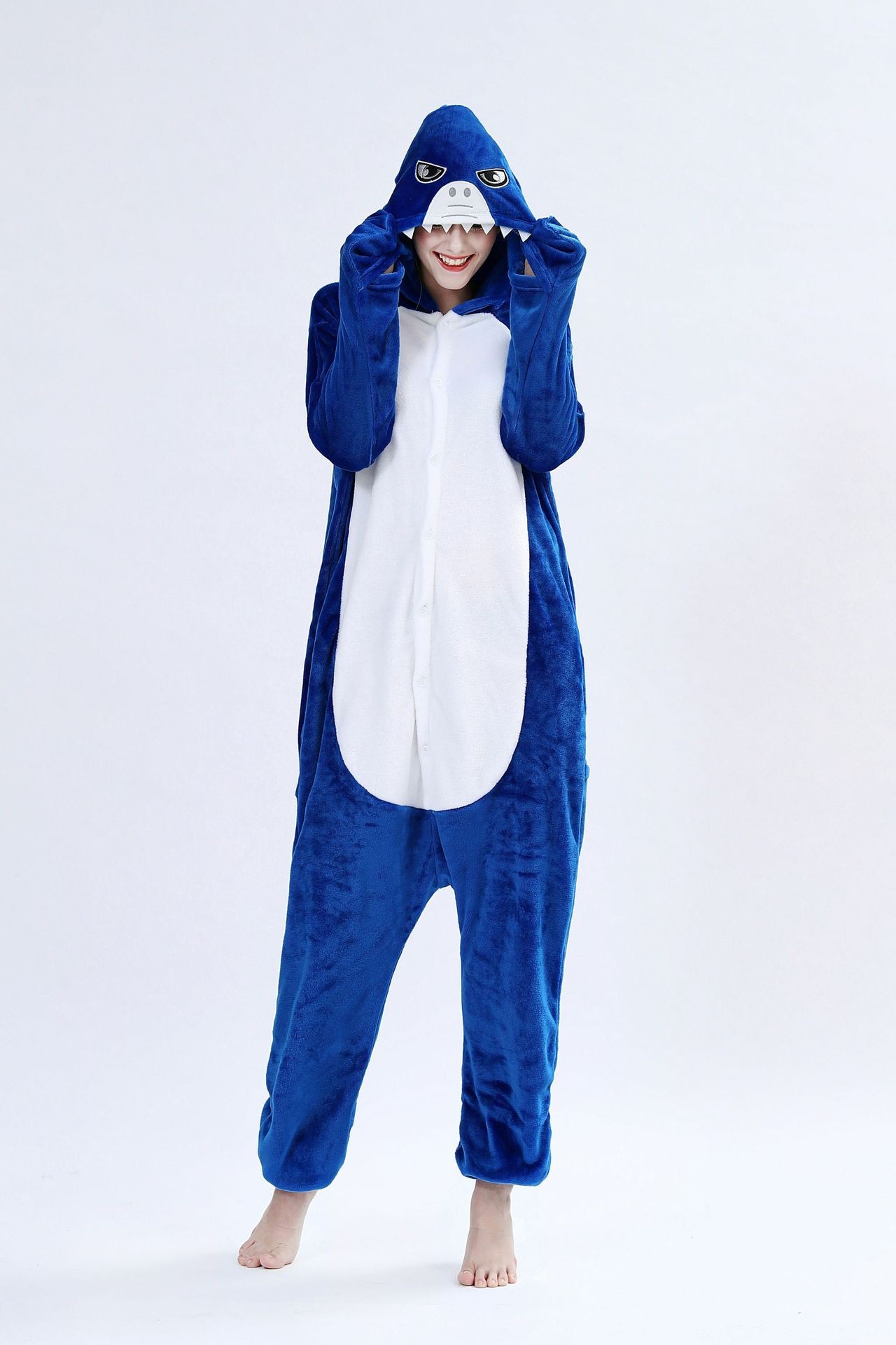 

Пижама кигуруми Kigurumi Акула Взрослая Синий  175-185 см. (1064, Пижама кигуруми Kigurumi Акула Взрослая Синий XL 175-185 см. (1064)