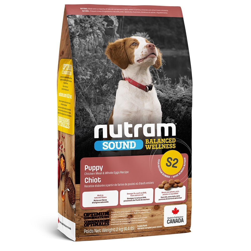 

Сухой корм Nutram S2 Wellness Puppy для щенков курица и яйца 2 кг