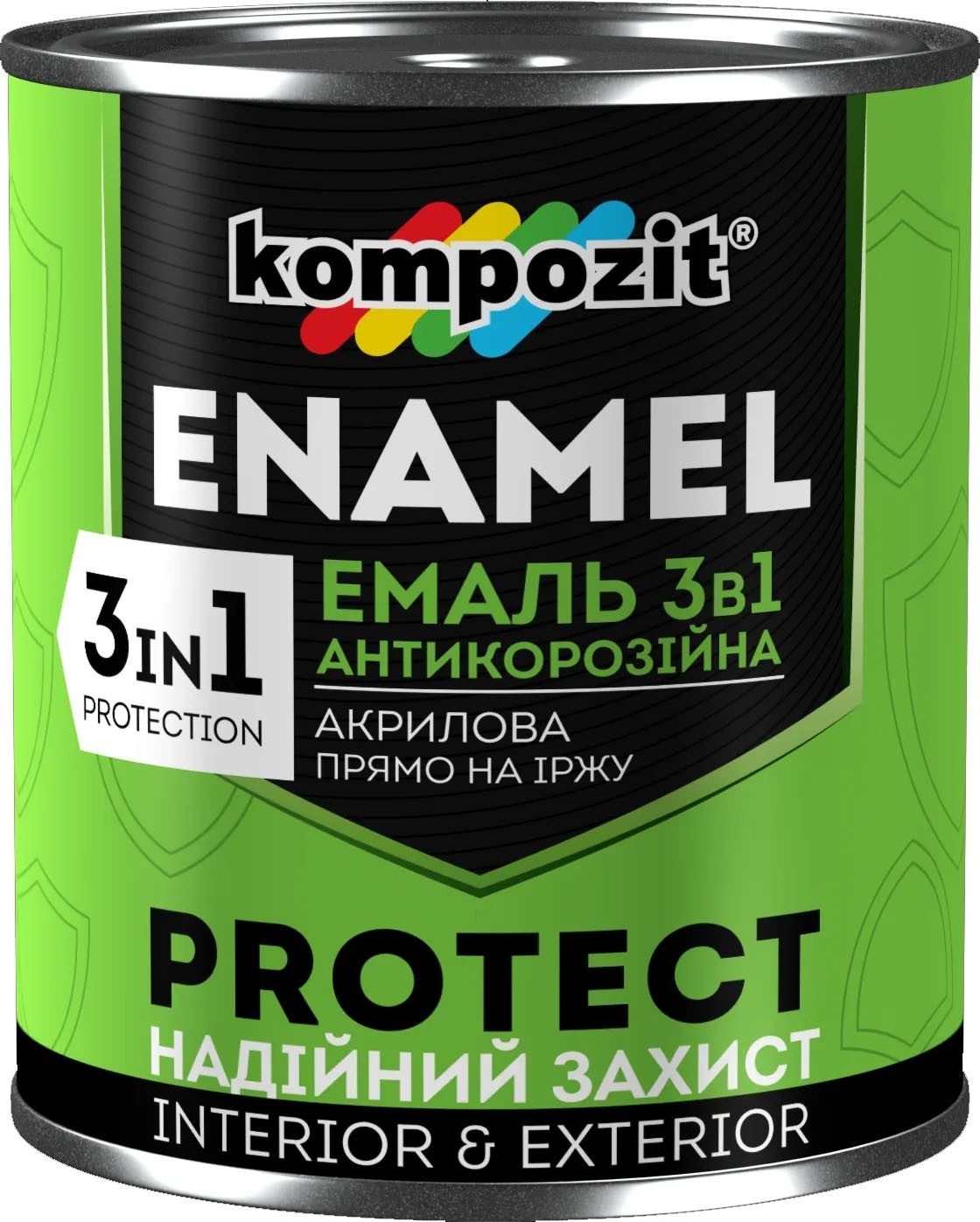 

Емаль антикорозійна 3в1 PROTECT сіра 2,7кг