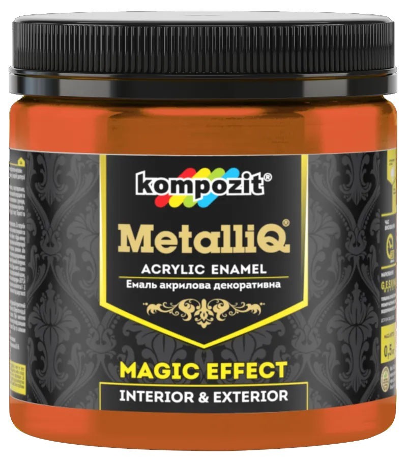 

Емаль акрилова METALLIQ KOMPOZIT Мідь 0.5кг