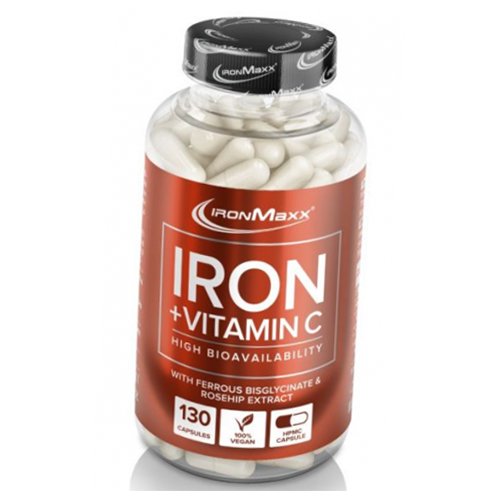 

Железо с Витамином С, Iron + Vitamin C, IronMaxx 130капс (36083023)