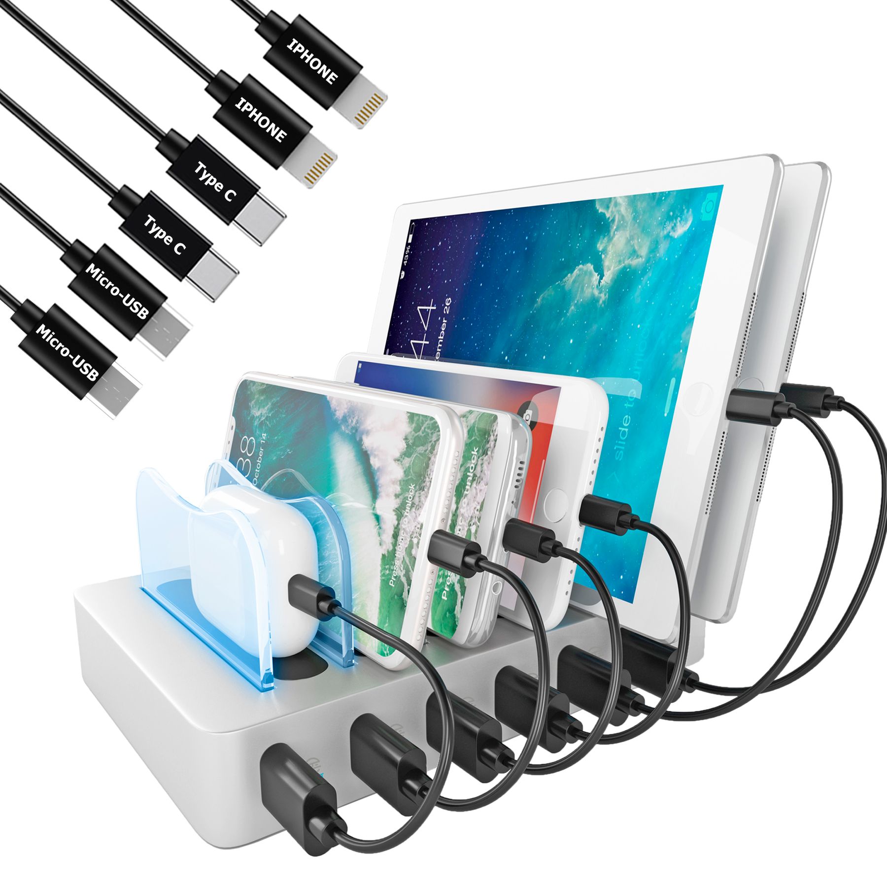 

Зарядная док станция на 5 устройств Xlayer wireles charger Family Charger Maxi