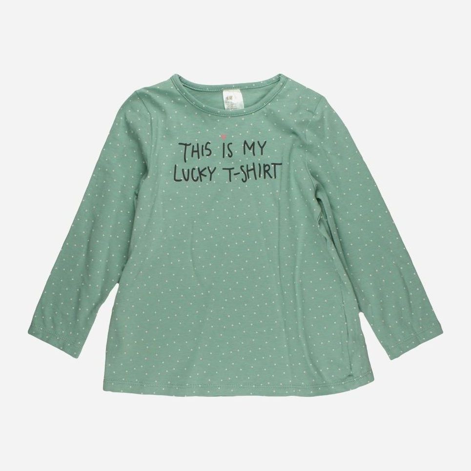 

Футболка с длинными рукавами H&M 0429006 86 см Зеленая