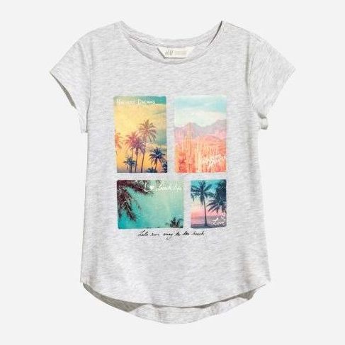 

Футболка H&M 9197152 134-140 см Серый