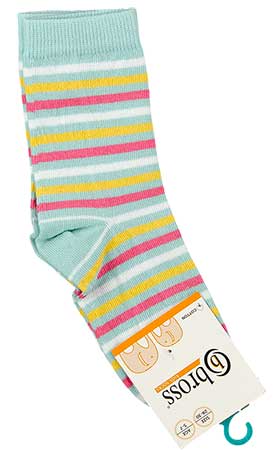 

Носочки для девочки BROSS 15338 9 - 11 years (обувь 34 - 36) см светло-бирюзовый