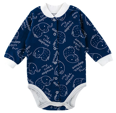 

Боди для мальчика BABY CITY 1332/2 74 см синий с белым