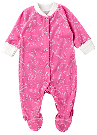 

Комбинезон (человечек) для девочки BABY CITY 1333-1/1 62 см розовый