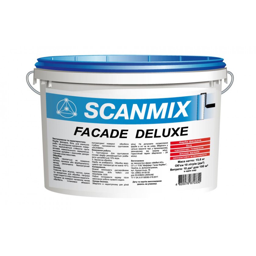 

Акриловая краска Scanmix FACADE DELUXE