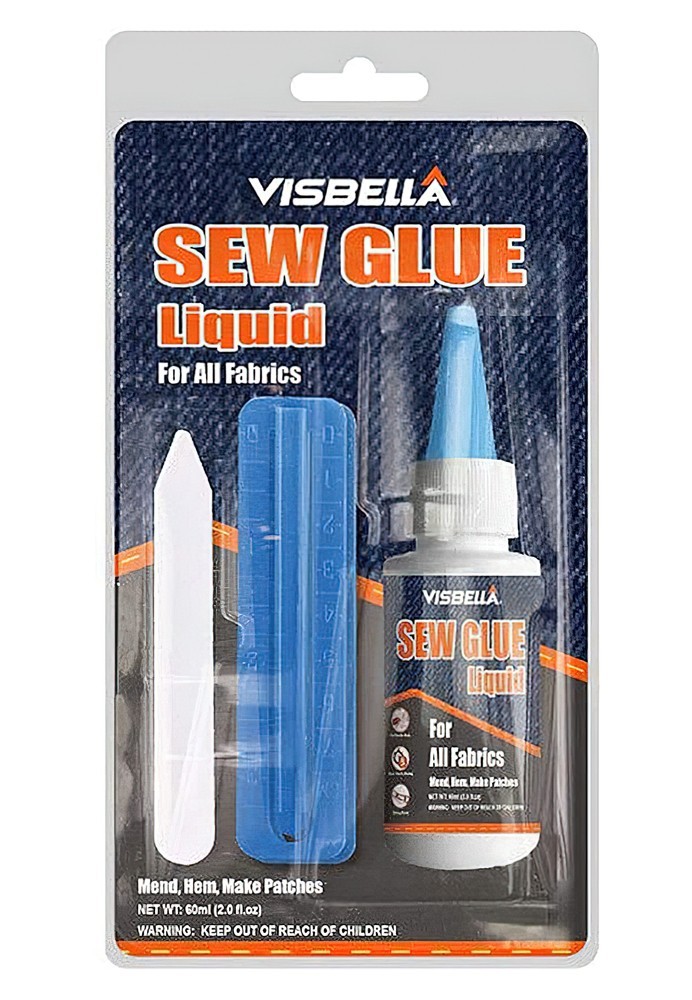 

Текстильный клей для одежды Visbella Sew Glue Liquid 60ml, Белый (1008721-Other)
