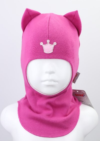 

Шапка-шлем детский для девочки Beezy весна - осень 1750-06-20 модель Кошка р. 2 (50-53 см)
