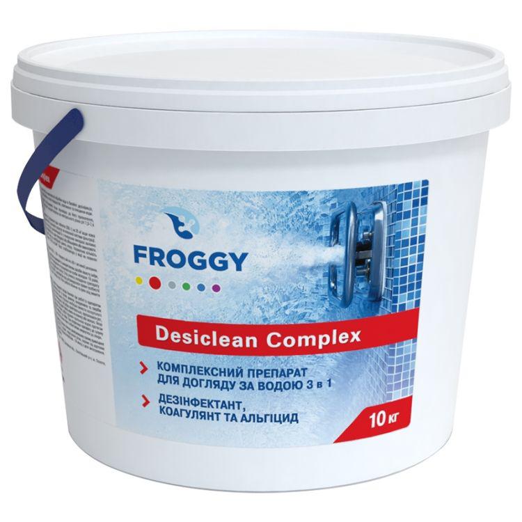 

Хлорные таблетки 3 в 1 Froggy Desiclean Complex для длительной дезинфекции бассейна, 10 кг