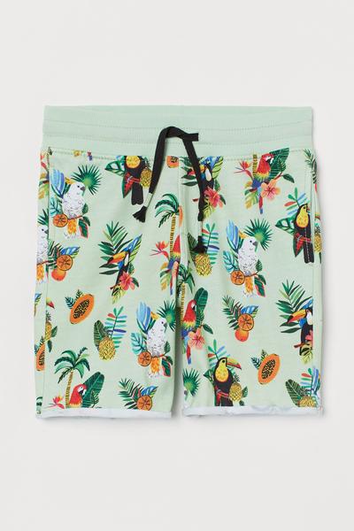 

Шорты с рисунком H&M 98 (100/50) Светло-зеленый/Попугаи
