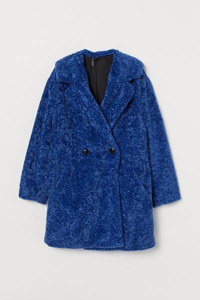 

Полупальто из искусственного меха H&M XL (175/116А) Синий