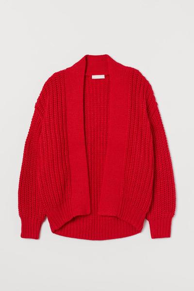 

Вязаный кардиган H&M L (175/104А) Красный