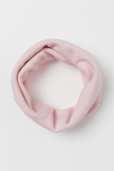 

Шарф-труба из шерсти мериноса H&M 25х55 Светло-розовый