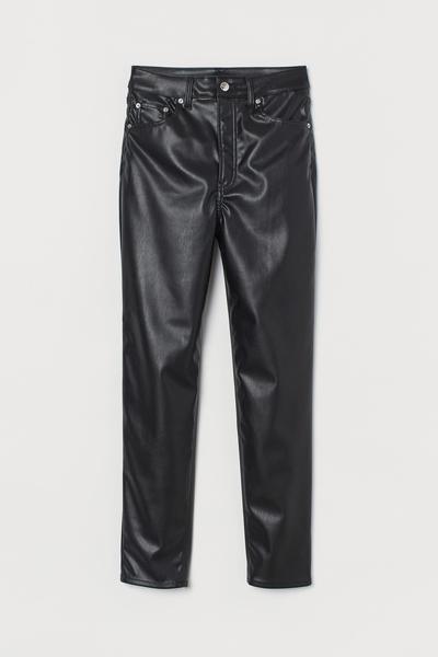 

Брюки из искусственной кожи H&M 36 (165/68А) Черный