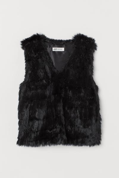 

Жилет из искусственного меха H&M 170 (170/88) Черный