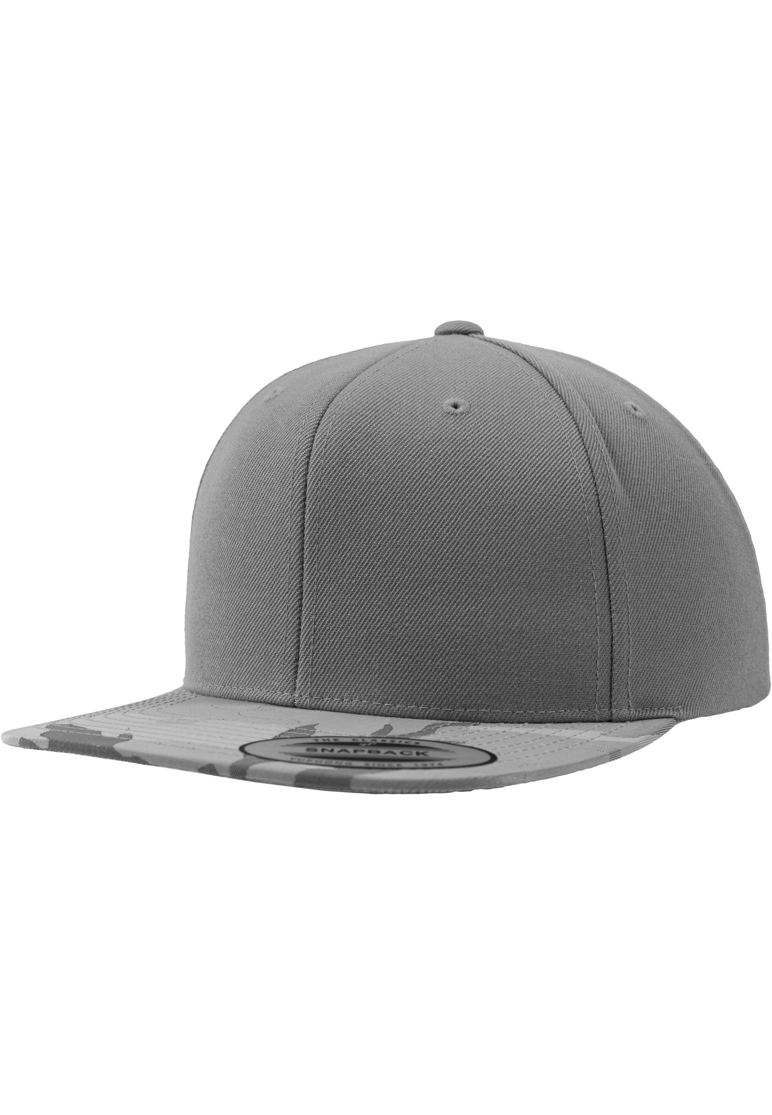 

Кепка Snapback Flexfit серая с переливающимся камуфляжным козырьком, Кепка Snapback Flexfit серая с переливающимся камуфляжным козырьком One Size