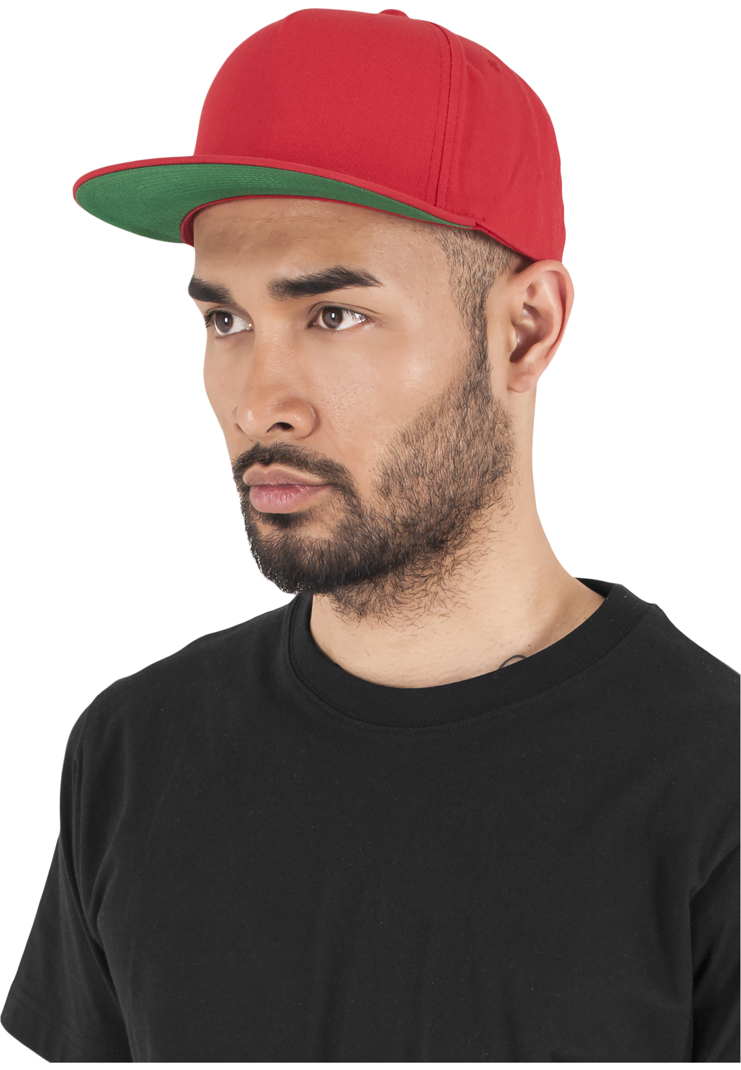 

Кепка 5-ти панельный классический Snapback Flexfit однотонный универсальный красный One Size