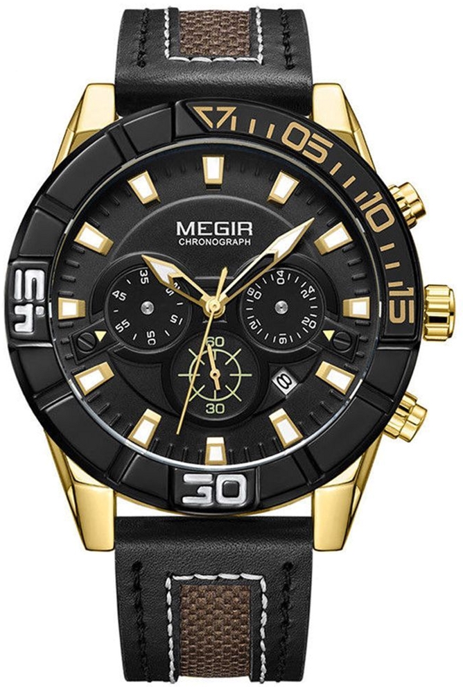 

Мужские часы Megir Gold Black MG2066 (ML2066GGD-BK-1N3)