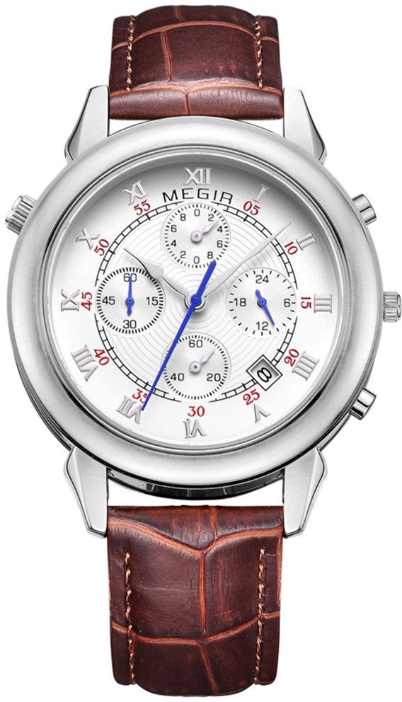 

Мужские часы Megir Silver Brown MG2013 (ML2013GBN-7)