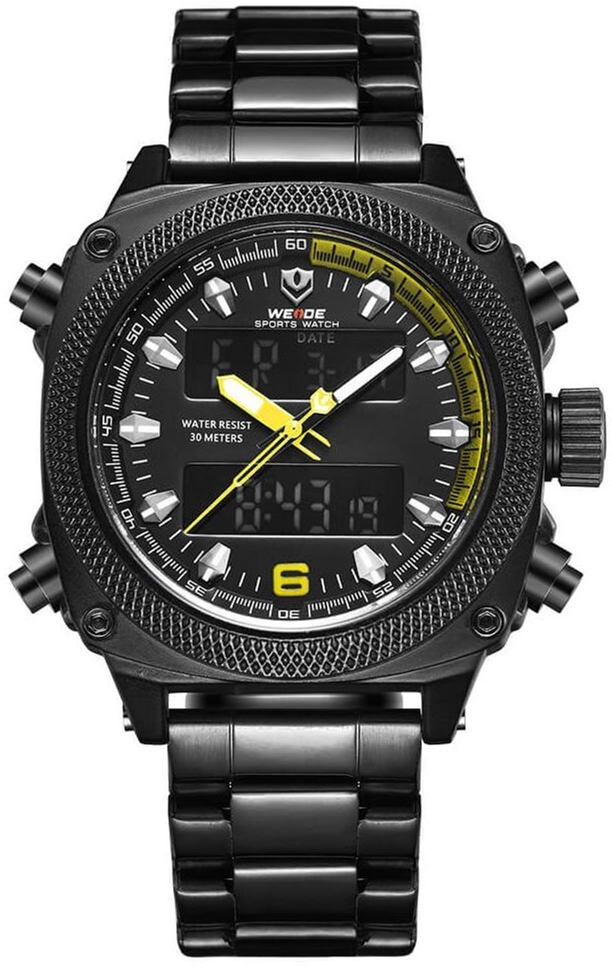 

Мужские часы Weide Yellow WH7302B-3C SS (WH7302B-3C)