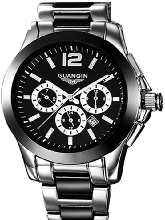 

Мужские часы Guanqin Black-Black-SilverBlack GQ50026 CS