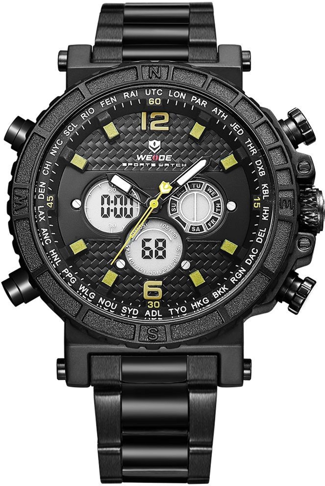 

Мужские часы Weide Yellow WH6305B-3C SS (WH6305B-3C)