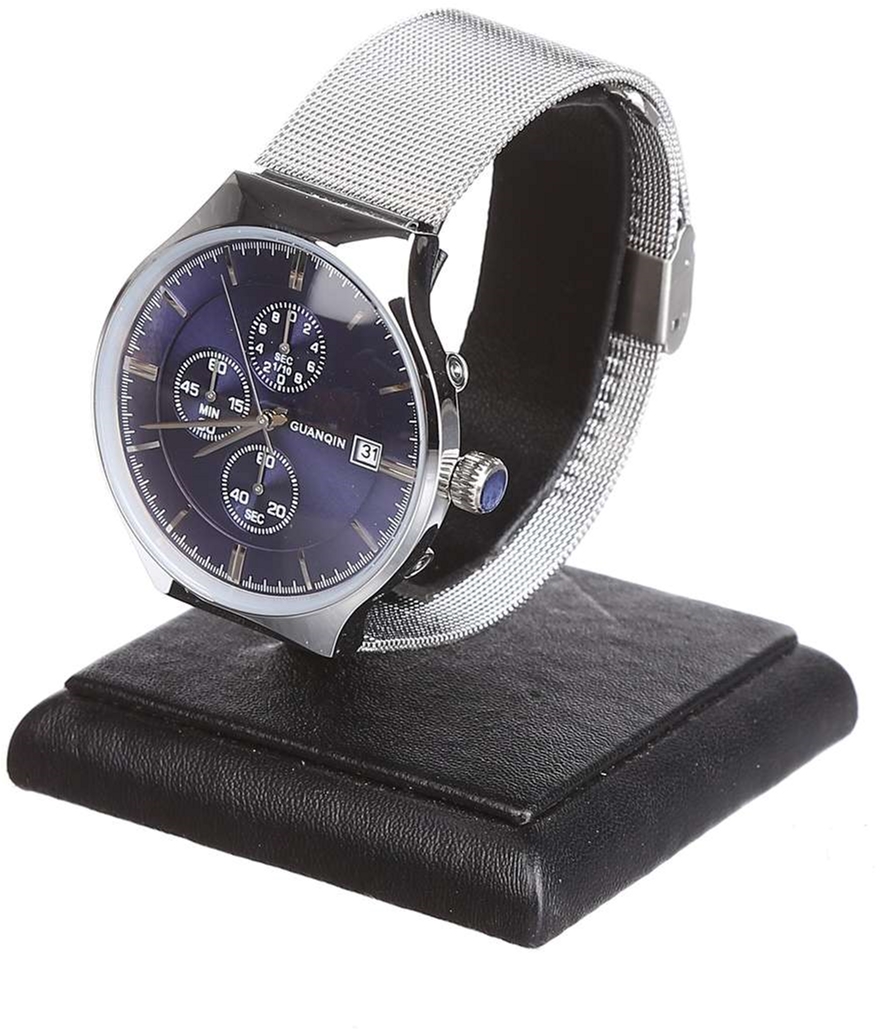 

Мужские часы Guanqin Silver-Blue-Silver GS19082 CS