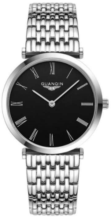 

Женские часы Guanqin Silver-Black-Silver GQ90086 CS