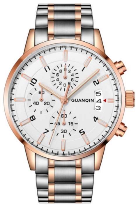 

Мужские часы Guanqin Gold-White-SilverGold GS19093 CS
