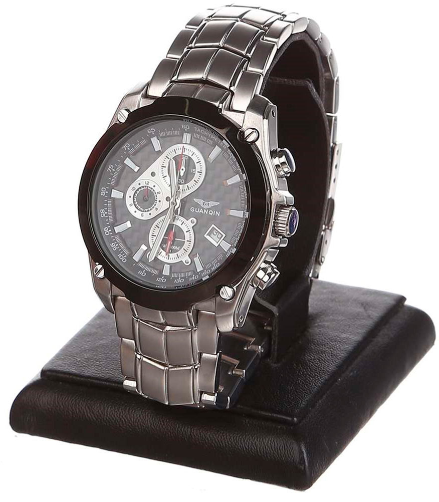 

Мужские часы Guanqin Black-Black-Silver GF524 CS