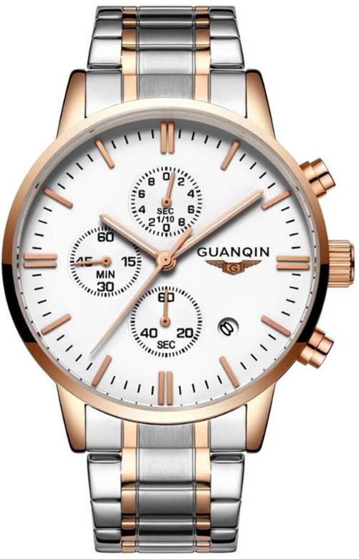 

Мужские часы Guanqin Gold-White-SilverGold GQ12006-A CS (GQ12006-AGWSG)