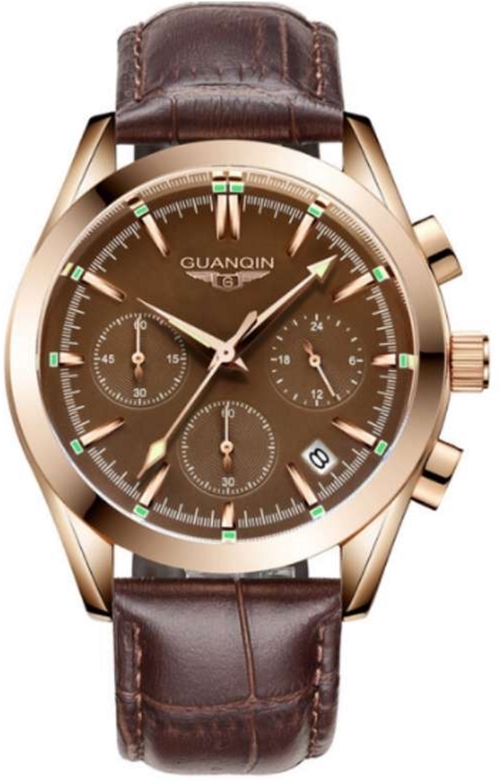 

Мужские часы Guanqin Gold-Brown-Brown GS19096 CL (GS19096-1AGBrBr)