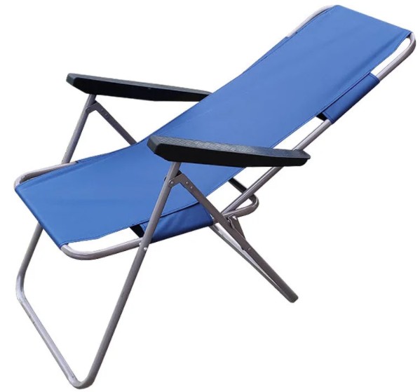 

​Кресло-шезлонг "Мальта" Откиндная спинка 8 положений Голубой