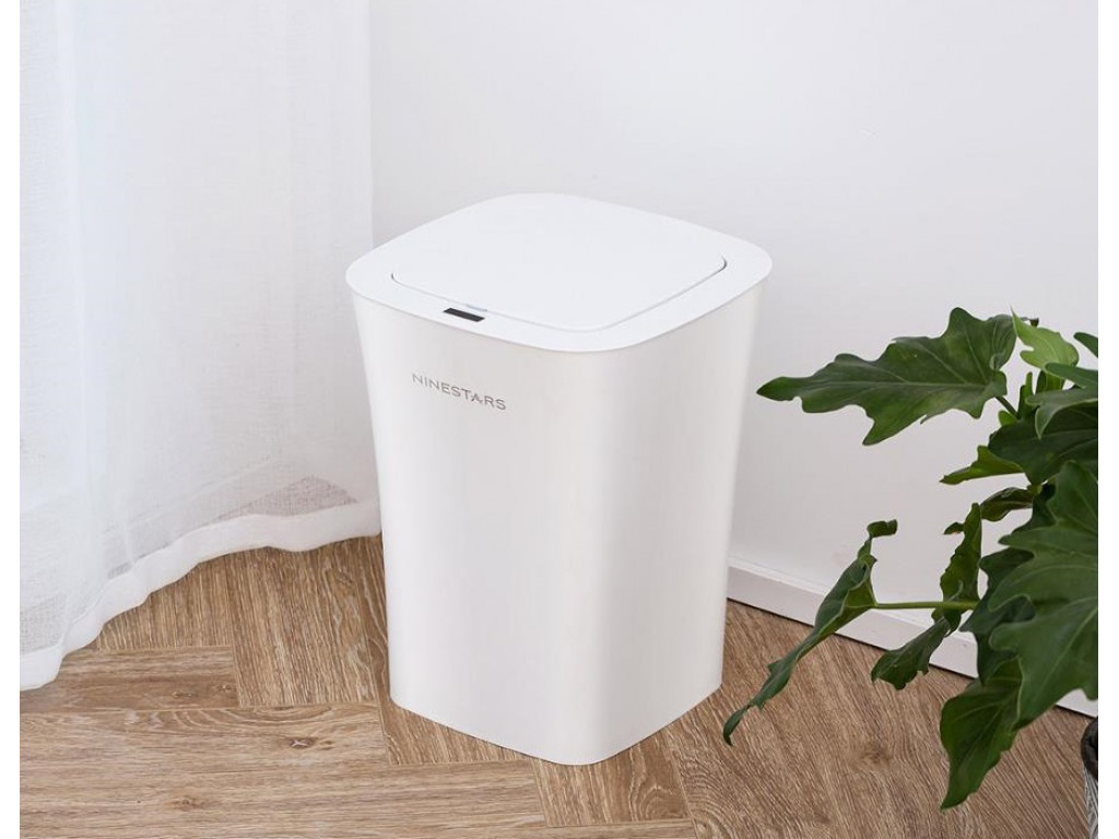 

Умное мусорное ведро Ninestars Waterproof Sensor Trash Can 10 L (DZT-10-11S) White
