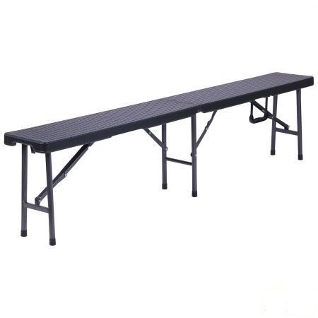 

Лавочка складная RBK-180 180/90*25*43 пластик Rattan Black