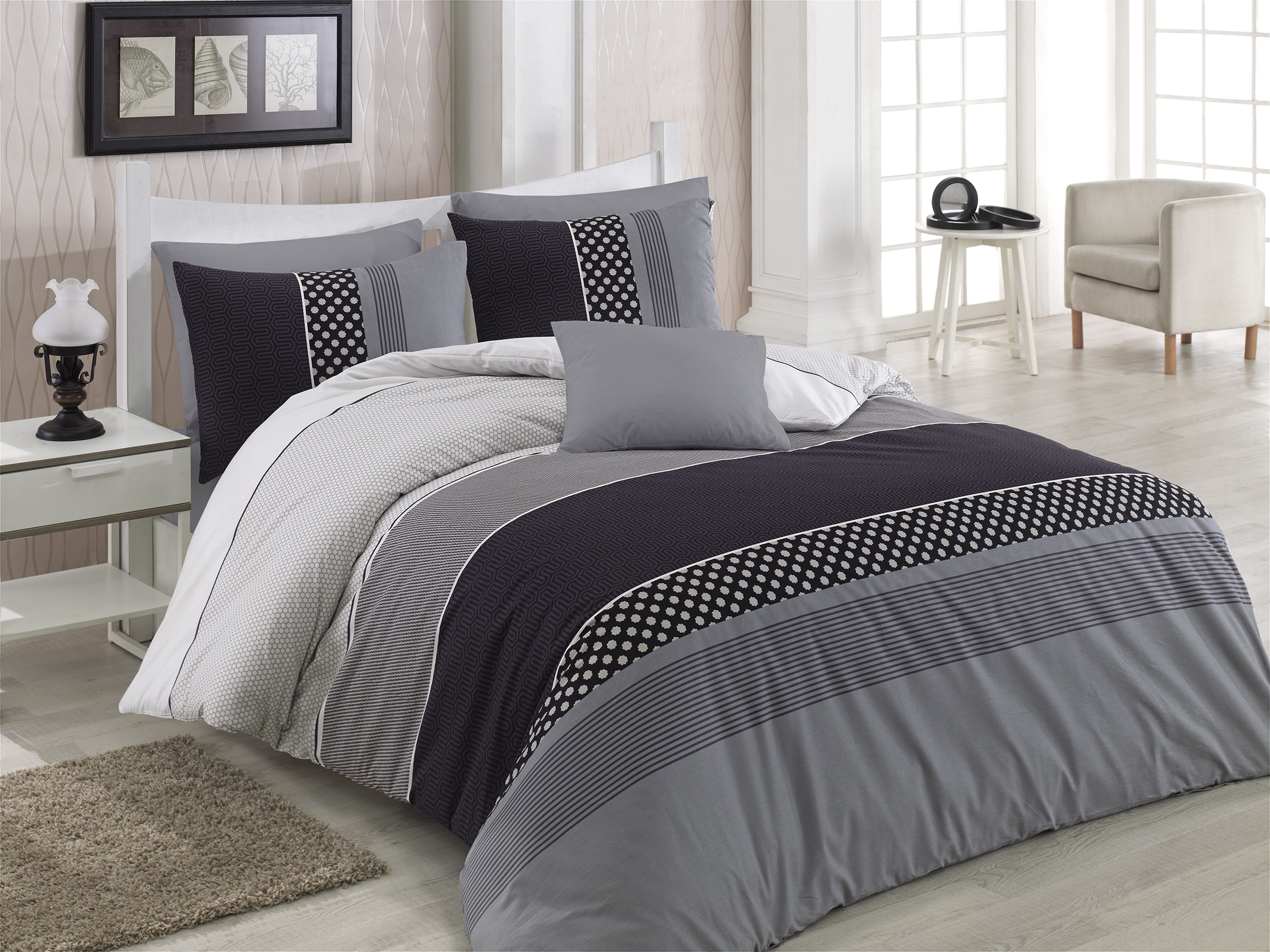 

Комплект постельного белья Zugo Home ранфорс Eiffel V2 евро (ts-01851)