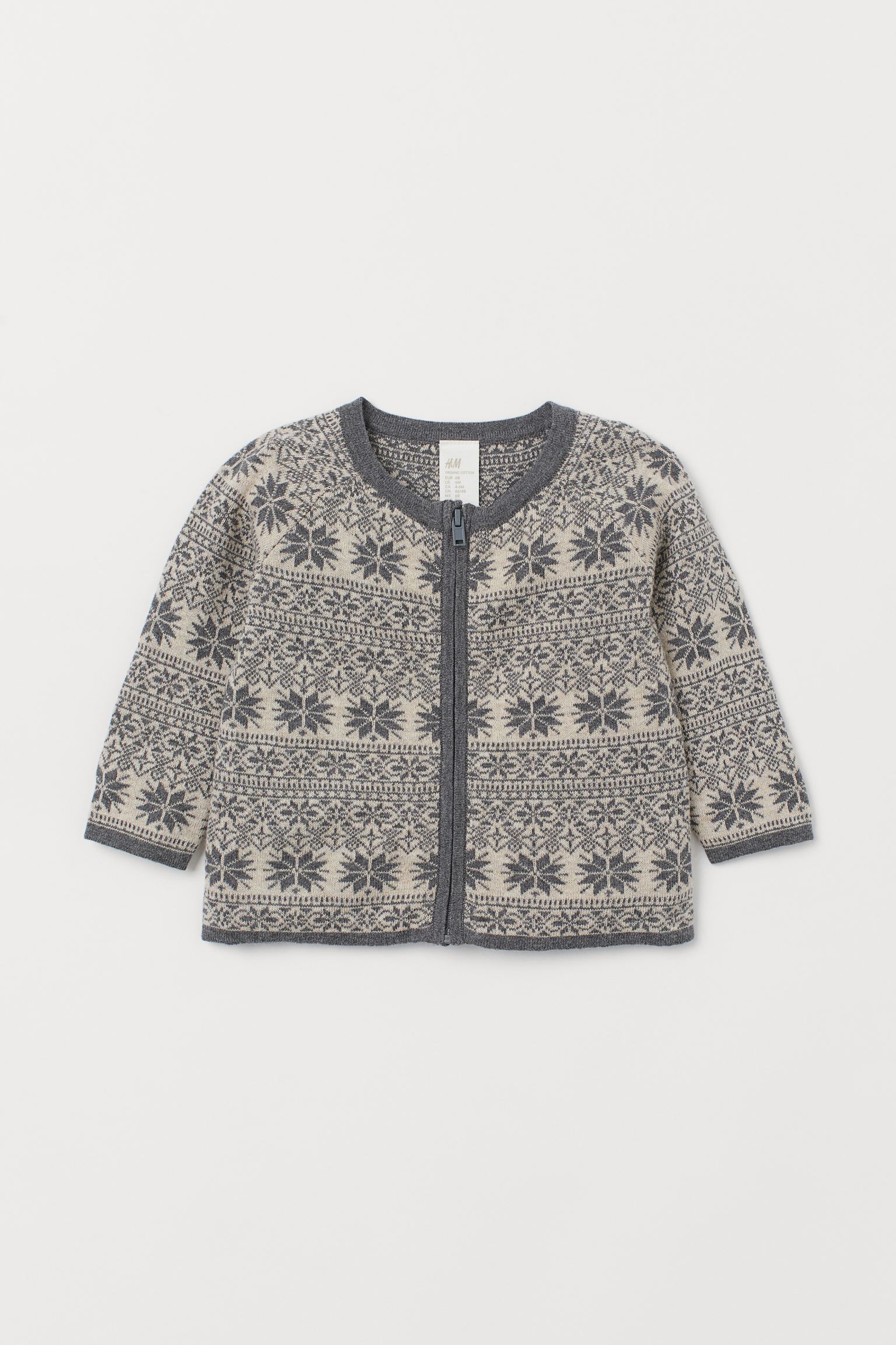 

Кардиган H&M 92см серо белый принт 7079066552