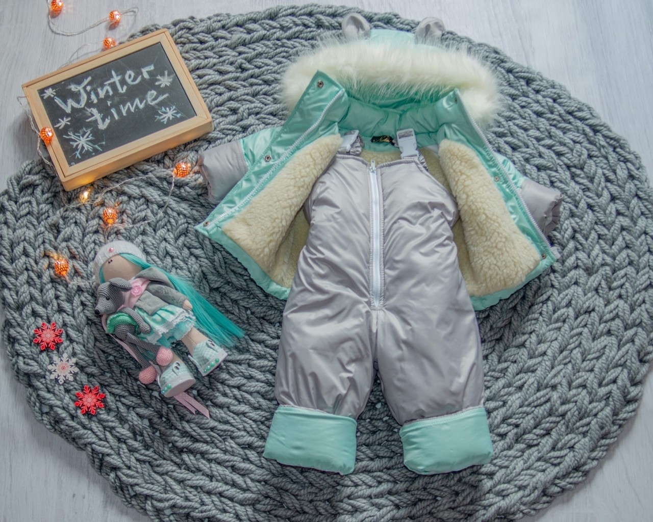 

Комбинезон с курткой зимний Look Ушки 92-98 см
