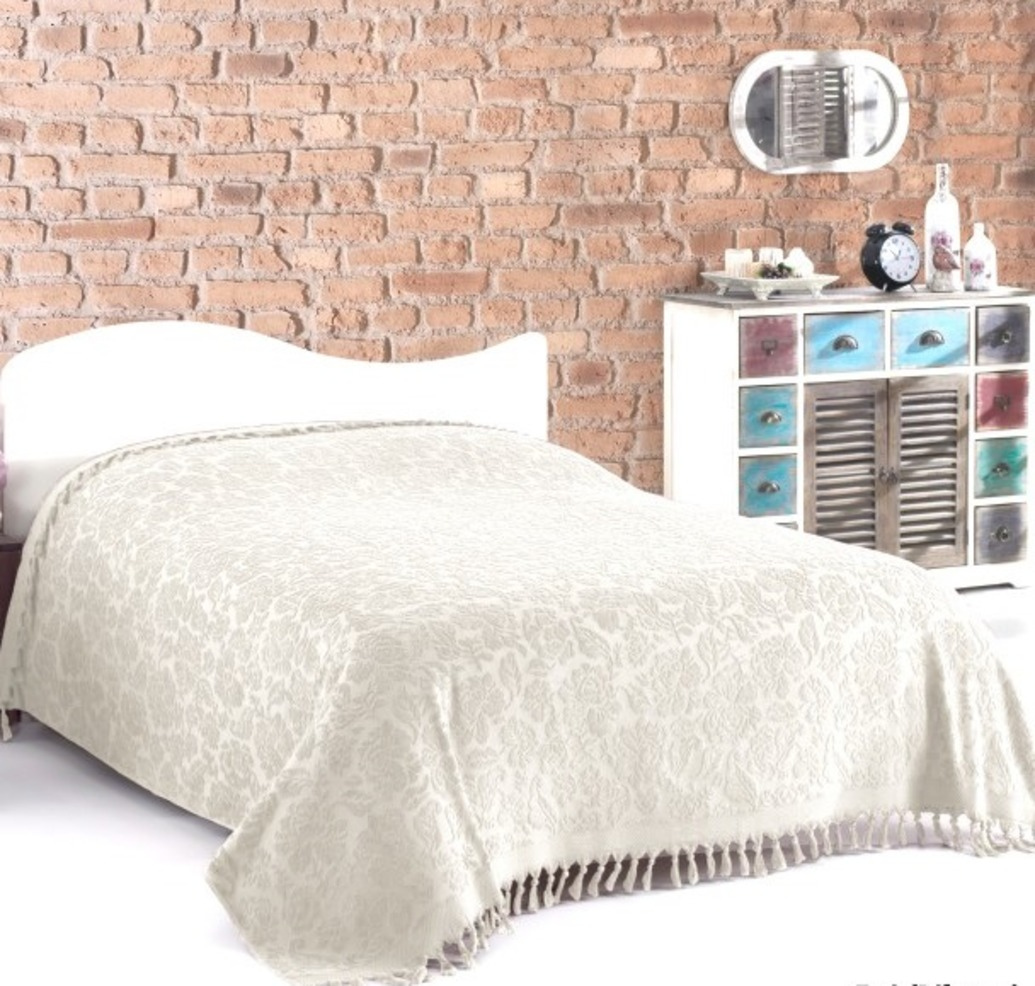 

Махровая простынь Пике Sikel жаккард Lilyum bej 200*220 см бежевый (ts-01339)