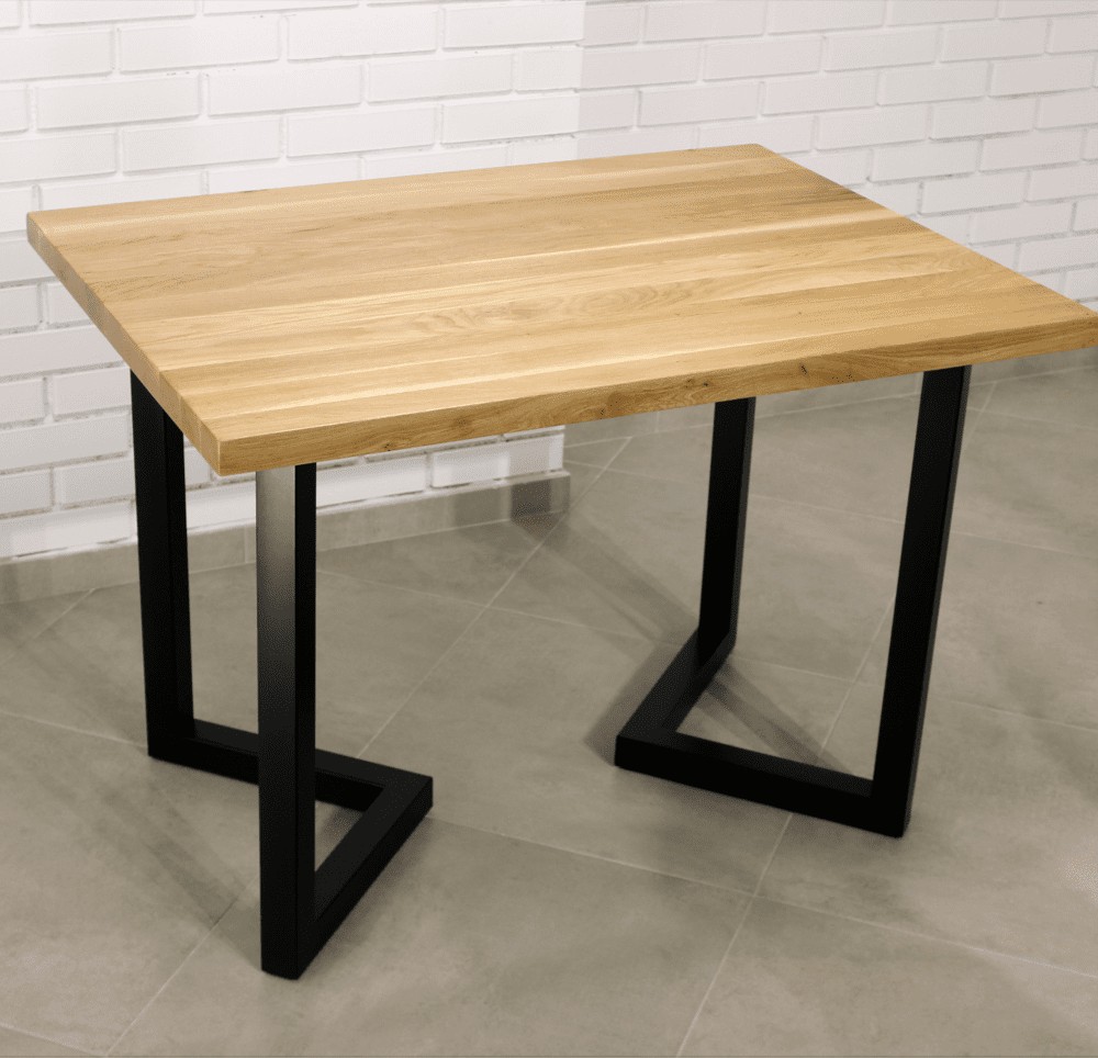 

Стол обеденный в стиле лофт LevLoft Small 77x120x80 см дуб