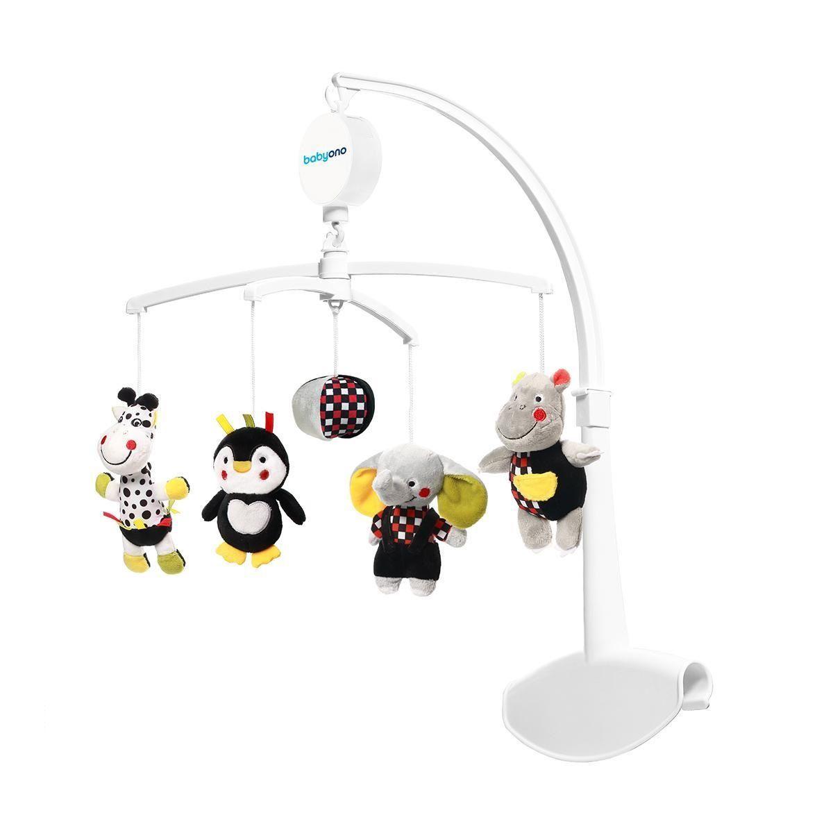 

Музыкальная детская карусель мобиль для кроватки Счастливая команда BabyOno