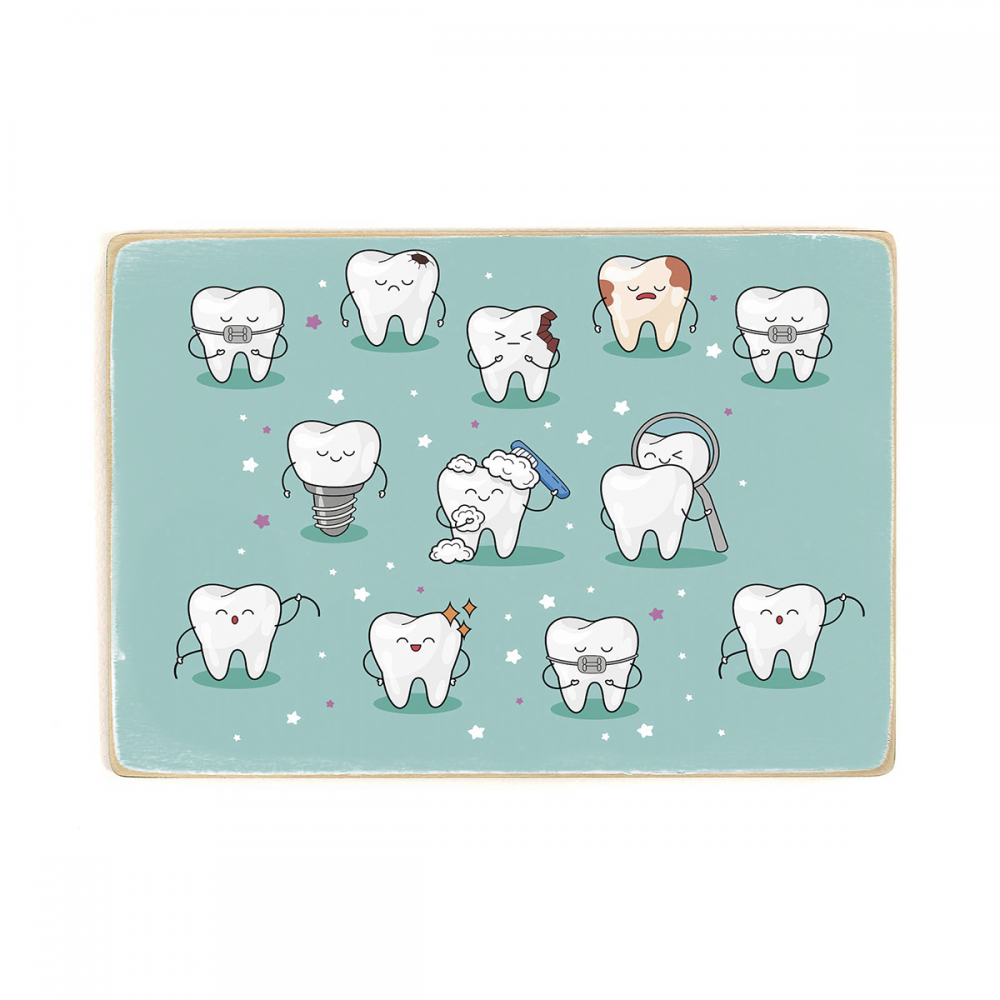 

Деревянный постер Стоматология Life Of Teeth А1