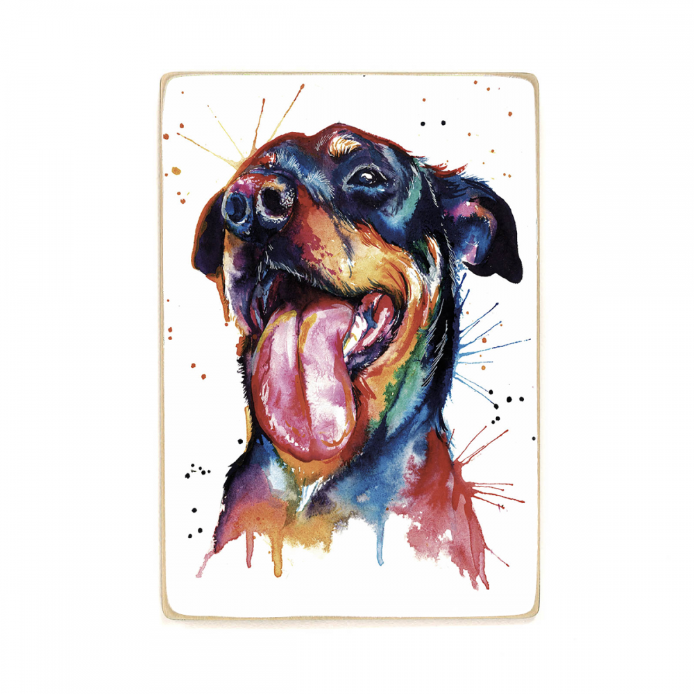 

Деревянный постер Животные Watercolor Rottweiler А1